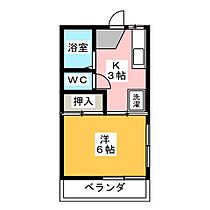 サンクレスト渡辺 205 ｜ 愛知県海部郡蟹江町本町１１丁目（賃貸アパート1K・2階・21.21㎡） その2