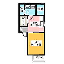 アパートメントハウス  ｜ 愛知県海部郡蟹江町富吉１丁目（賃貸アパート1DK・2階・29.12㎡） その2