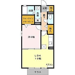 サンスクエア 1LDKの間取図画像