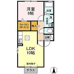 ウィルステージ2 1LDKの間取図画像