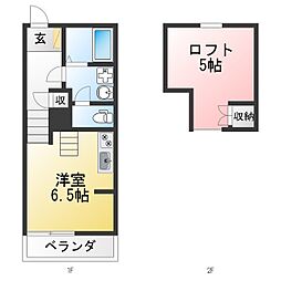 ツインソフィアA ワンルームの間取図画像