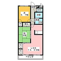 グリーンヒル岡弥II  ｜ 愛知県北名古屋市沖村岡（賃貸マンション2LDK・3階・58.32㎡） その2