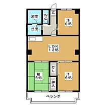 コーポ伊藤  ｜ 愛知県北名古屋市鹿田坂巻（賃貸マンション3LDK・2階・63.00㎡） その2