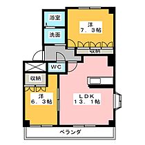 ルーエンクロノス  ｜ 愛知県北名古屋市鍜治ケ一色（賃貸アパート2LDK・2階・59.38㎡） その2