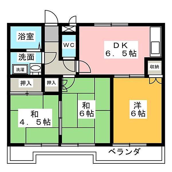 Ｎビル ｜愛知県清須市春日高札(賃貸マンション3DK・3階・52.59㎡)の写真 その2