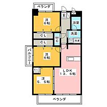 ガーデンテラス  ｜ 愛知県北名古屋市井瀬木（賃貸マンション3LDK・3階・68.48㎡） その2