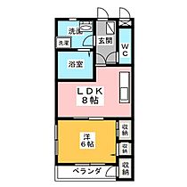 ストリームＭ  ｜ 愛知県北名古屋市六ツ師（賃貸マンション1LDK・1階・37.91㎡） その2