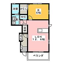 ハルIII番館  ｜ 愛知県北名古屋市鍜治ケ一色東二丁目（賃貸アパート1LDK・1階・46.22㎡） その2