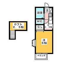 プランドールＹＡＭＡＤＡ  ｜ 愛知県北名古屋市熊之庄屋形（賃貸アパート1K・2階・19.87㎡） その2