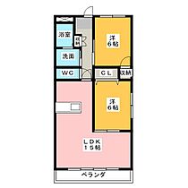 ドミール栄  ｜ 愛知県北名古屋市鹿田栄（賃貸マンション2LDK・3階・59.56㎡） その2