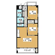 セレスティン  ｜ 愛知県北名古屋市高田寺出口（賃貸マンション2LDK・2階・58.80㎡） その2