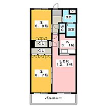 グレイスＣ．ＫII  ｜ 愛知県西春日井郡豊山町大字豊場字和合（賃貸マンション2LDK・2階・67.84㎡） その2