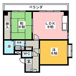 メゾン・アリス 2LDKの間取図画像