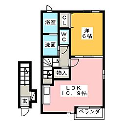 サンフラワー 1LDKの間取図画像