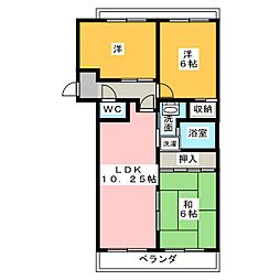 レジデンツ菩提樹 3LDKの間取図画像