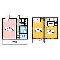 ＡＰＴティエラ弥富　Ｃ  ｜ 愛知県弥富市三百島１丁目（賃貸テラスハウス2LDK・2階・60.06㎡） その2