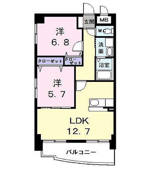 グランツコート ｜愛知県弥富市平島東２丁目(賃貸マンション2LDK・1階・55.53㎡)の写真 その2