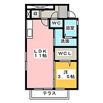 ローズコート佐藤  ｜ 愛知県弥富市鯏浦町気開（賃貸アパート1LDK・1階・37.73㎡） その2