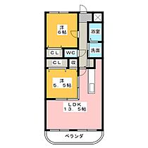 カーサフェリーチェ  ｜ 愛知県弥富市鯏浦町気開（賃貸マンション2LDK・2階・56.70㎡） その2