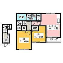 ルピナス  ｜ 愛知県弥富市佐古木６丁目（賃貸アパート2LDK・2階・49.19㎡） その2