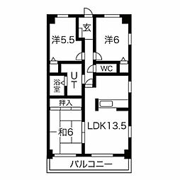スペリア弥富 3LDKの間取図画像