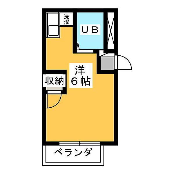 フェリス若葉 ｜静岡県静岡市葵区池ケ谷東(賃貸アパート1R・2階・16.61㎡)の写真 その2