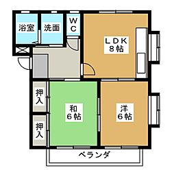 間取図画像 2DK