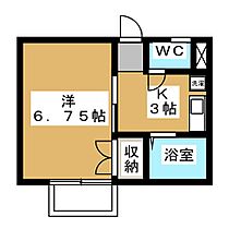 サマックスプランドール  ｜ 静岡県静岡市駿河区有東２丁目（賃貸アパート1K・2階・22.35㎡） その2