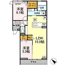 セレーノ北安東　A棟 A105 ｜ 静岡県静岡市葵区北安東２丁目17-30（賃貸アパート2LDK・1階・62.60㎡） その2