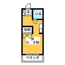 キドパレス  ｜ 静岡県静岡市葵区井宮町（賃貸マンション1R・4階・17.00㎡） その2