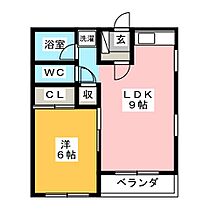 フラットピュア 201 ｜ 静岡県静岡市葵区池ケ谷東（賃貸アパート1LDK・2階・36.01㎡） その2