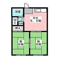 グリーンハイツ  ｜ 静岡県静岡市駿河区向敷地（賃貸アパート2DK・2階・41.00㎡） その2