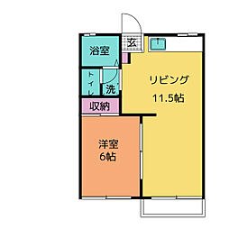 間取図画像 1LDK