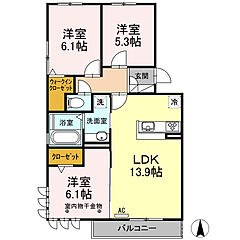 物件の間取り