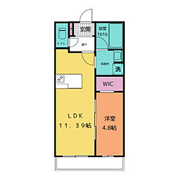 Menera 1LDKの間取図画像