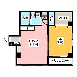 GranSALACASAFOREST 1LDKの間取図画像