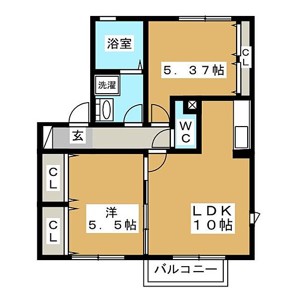 Ｃａｓａ　Ｖｅｒｄｅ　Ａ ｜静岡県静岡市駿河区大谷２丁目(賃貸アパート2LDK・2階・51.69㎡)の写真 その2