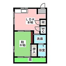 コーポ吉川  ｜ 静岡県静岡市葵区古庄１丁目（賃貸アパート1LDK・1階・33.60㎡） その2