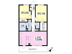 間取図画像 2LDK