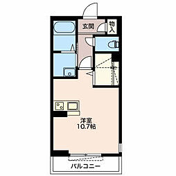 プレミアム・ベレオ ワンルームの間取図画像