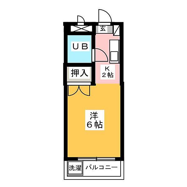 リバティパレス草薙 ｜静岡県静岡市清水区草薙一里山(賃貸マンション1R・2階・17.49㎡)の写真 その2