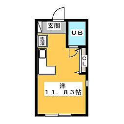 HILL.S寺尾 ワンルームの間取図画像