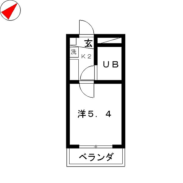 清水センチュリー21 308｜静岡県静岡市清水区江尻台町(賃貸マンション1K・3階・16.67㎡)の写真 その2