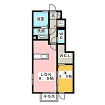 ペネトラーレ  ｜ 静岡県静岡市清水区吉川（賃貸アパート1LDK・1階・37.35㎡） その2