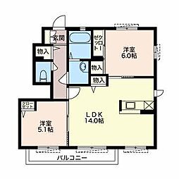 間取図画像 2LDK