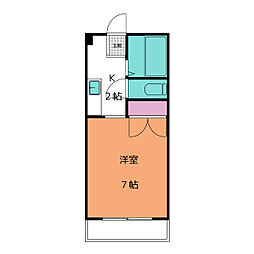 マンションジョワ 1Kの間取図画像