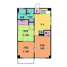 EagleMiho 3DKの間取図画像