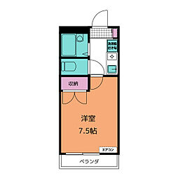 ソフィア1 1Kの間取図画像