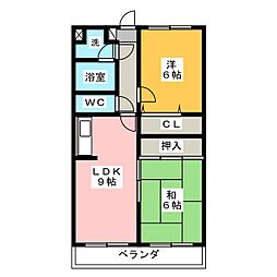 アネックスヤマイチ2 2LDKの間取図画像