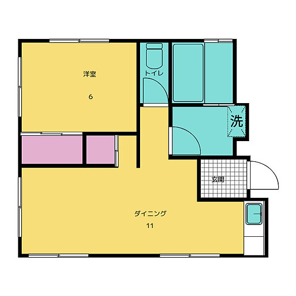 村上ハイツ ｜静岡県静岡市駿河区馬渕２丁目(賃貸マンション2DK・2階・41.50㎡)の写真 その2